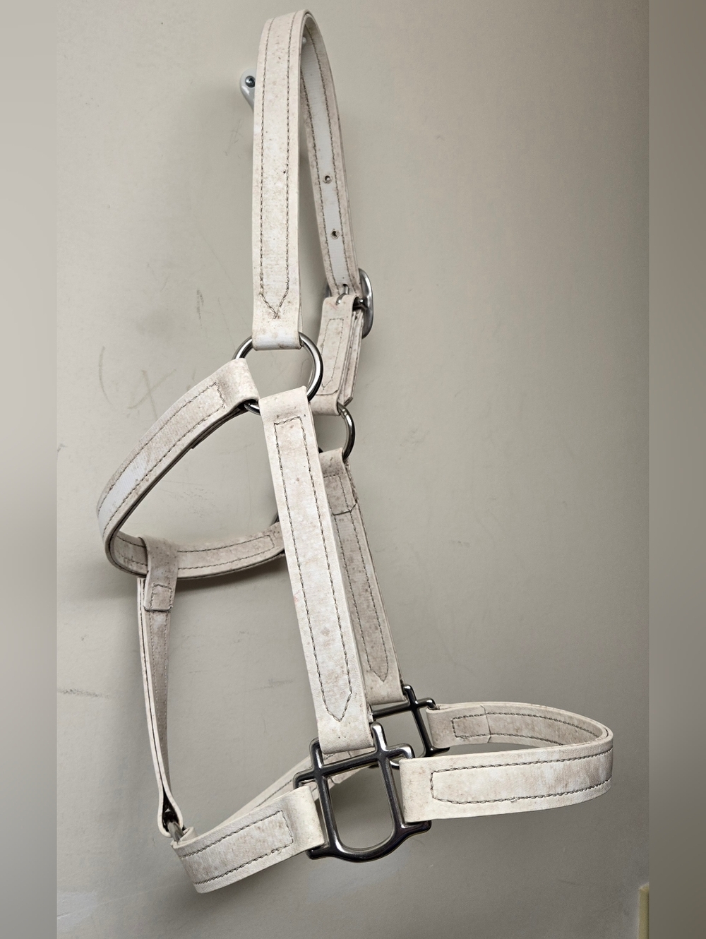 White Biothane Horse Halter